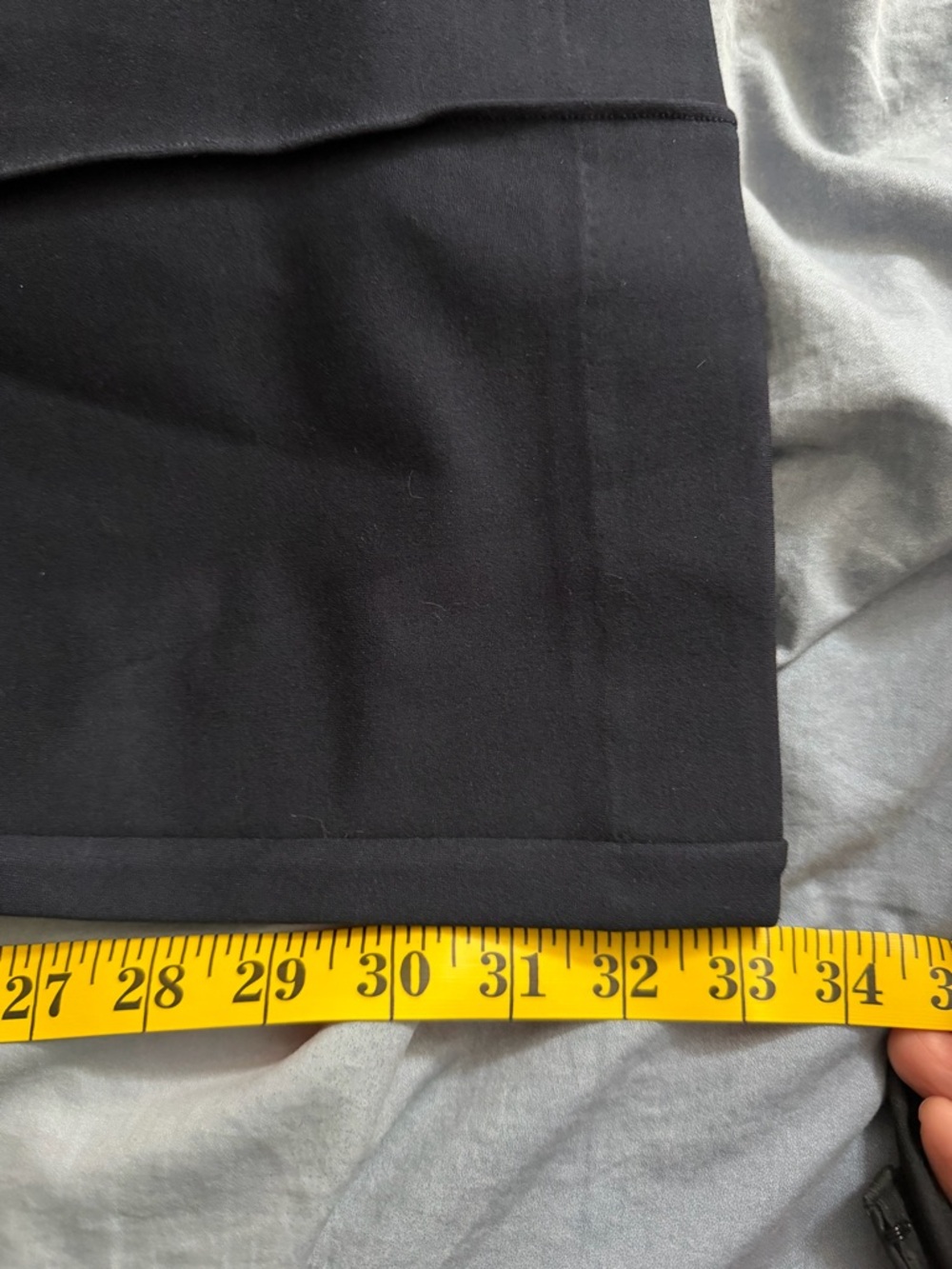 SPANX Navy Wide Leg Pants 1X Tall High Waist Pull On Work Office Ponte - Picture 7 of 7